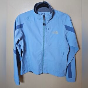 The North Face Blue Summit Series Apex  Zip Softshell Nylon Spring Jacket Small